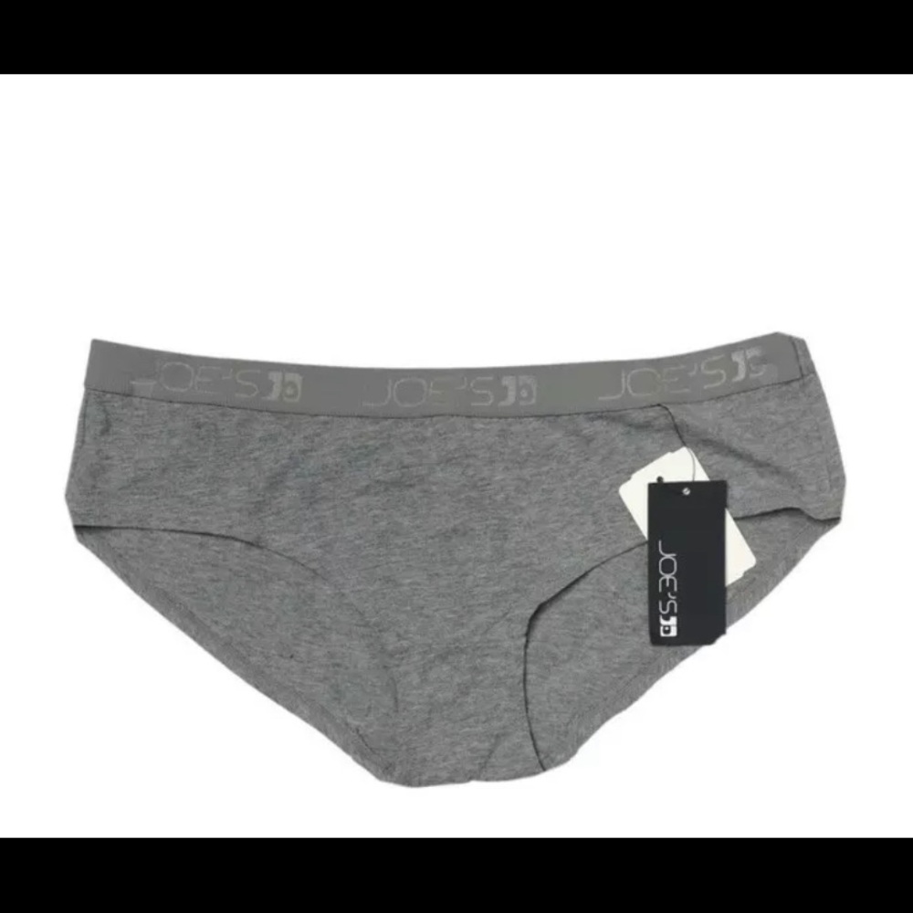 NWT JOE'S JEANS COTTON GRAY HIPSTER BRIEF XL